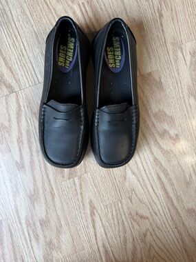 Shoes For Crews Black Slip-On Work Loafers